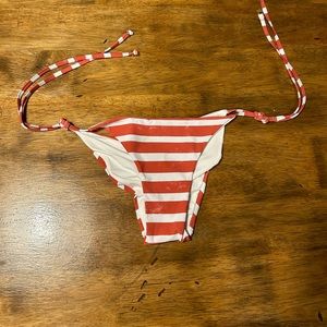 Malai Rouched Tie Bikini Bottoms